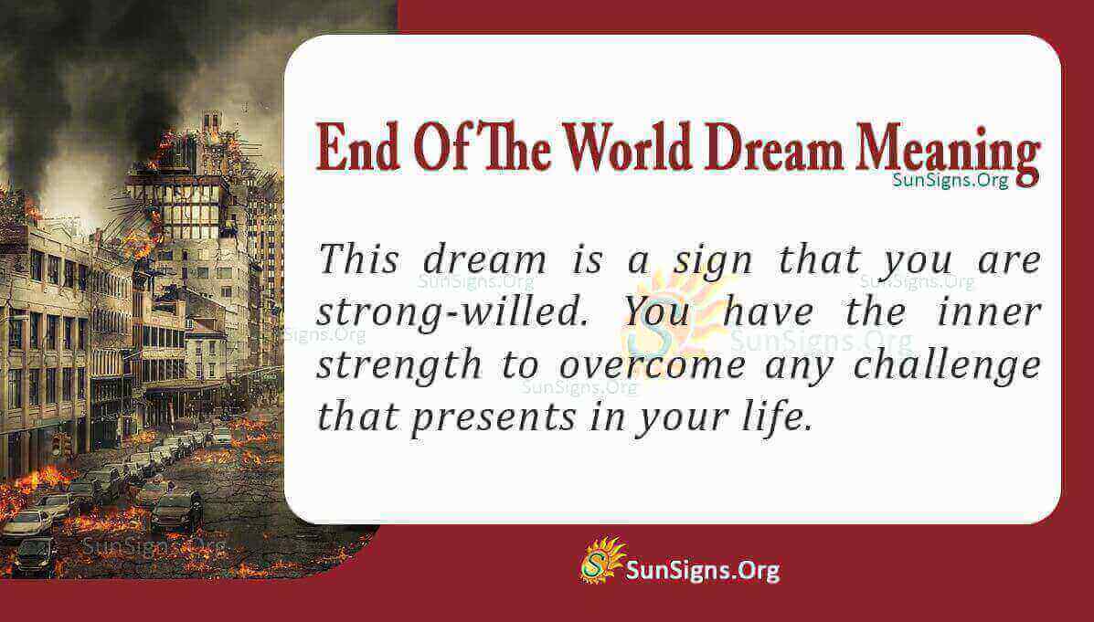 End of The World Dream Meaning, Interpretation and Symbolism
