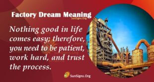 Factory Dream Meaning