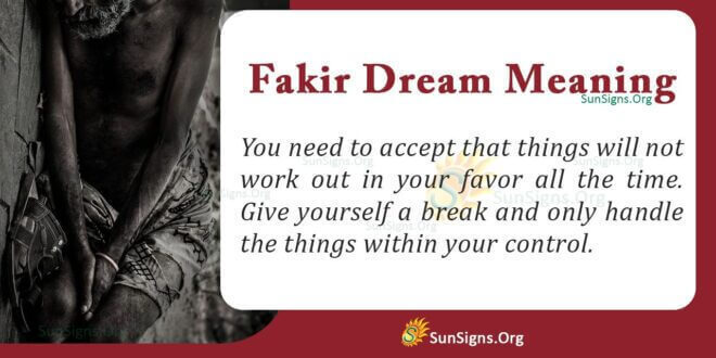 Fakir Dream Meaning