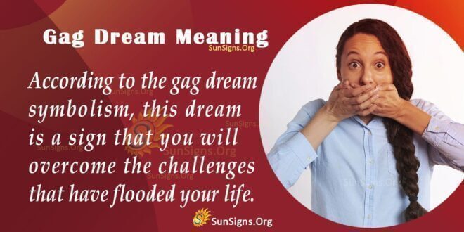 Gag Dream Meaning