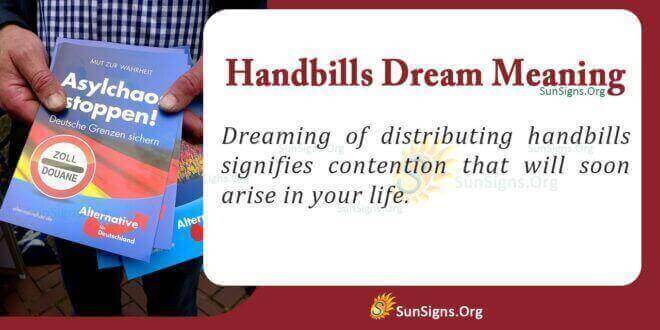 Handbills Dream Meaning