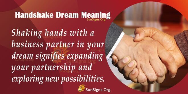 handshake Dream Meaning