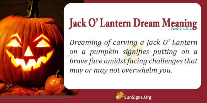 Jack O Iantern Dream Meaning