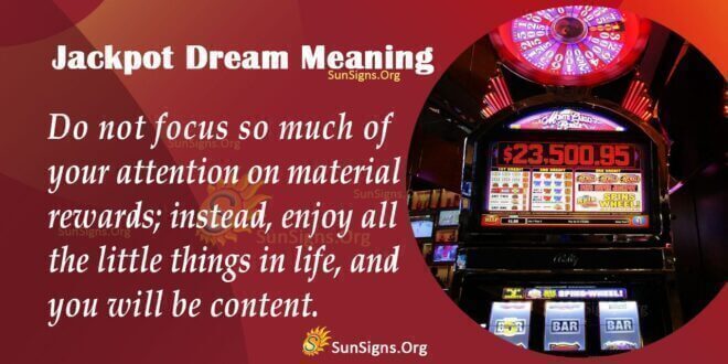 Jackpot Dream Meaning