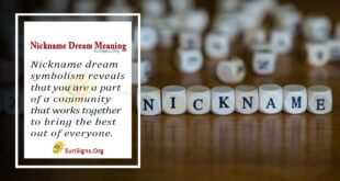 Nickname Dream Meaning