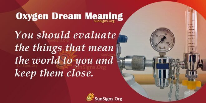 Oxygen Dream Meaning