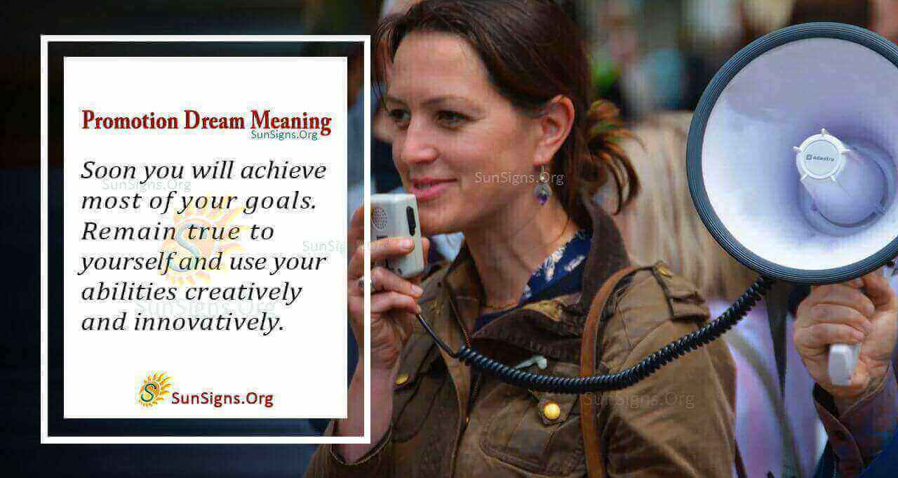 Promotion Dream Symbol Meaning, Interpretation and Symbolism