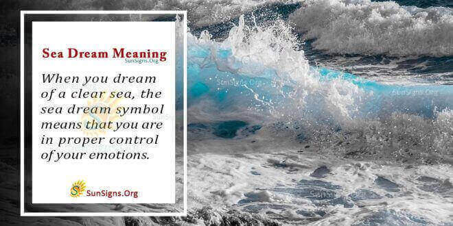 Sea Dream Meaning