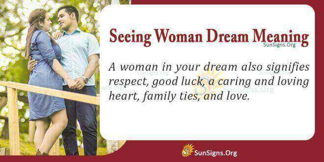 Seeing Woman Dream Meaning