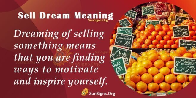 Sell Dream Meaning