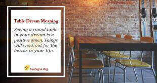 Table Dream Meaning