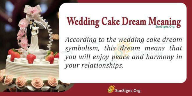 Wedding Cake Dream Meaning