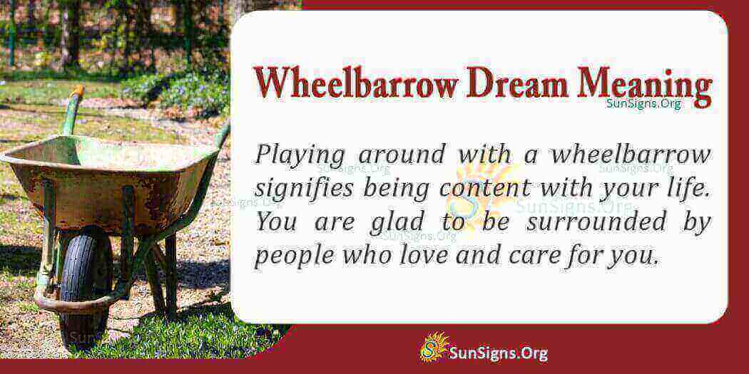Seeing a Wheelbarrow in Your Dream Meaning, Interpretation and