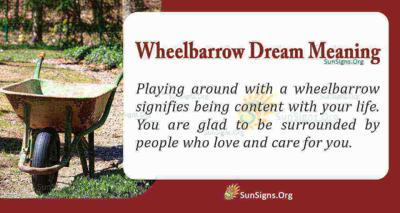 Seeing A Wheelbarrow In Your Dream Meaning Interpretation And