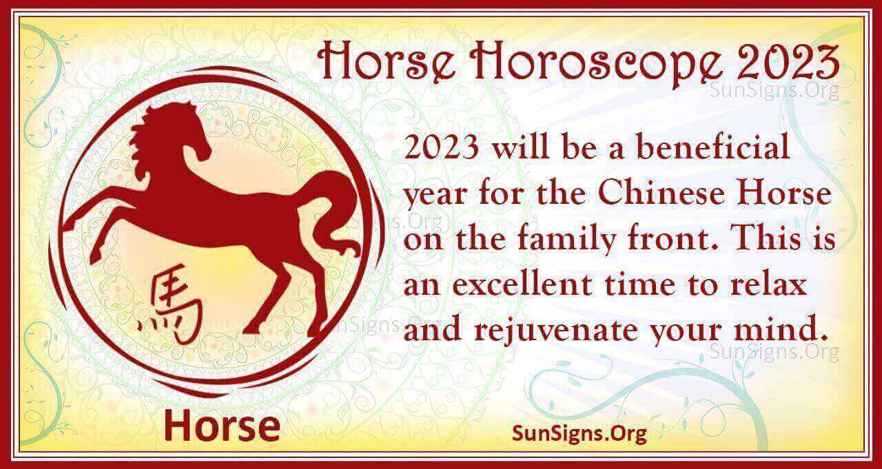 Horse Horoscope 2023 Luck And Feng Shui Predictions SunSigns Org