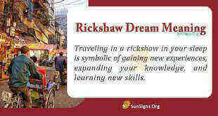 Rickshaw Dream Meaning