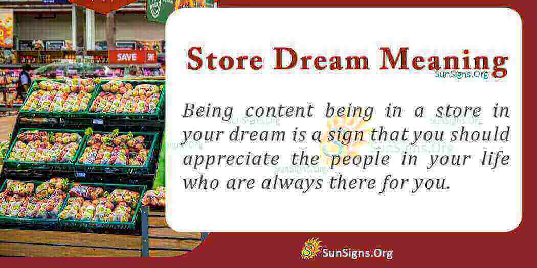 Significance Of A Store in Your Dream Meaning, Interpretation And