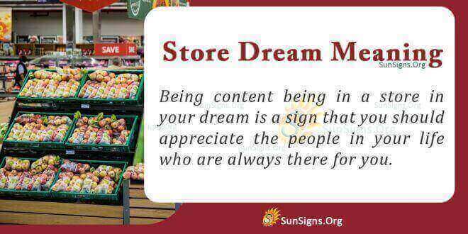 Store Dream Meaning