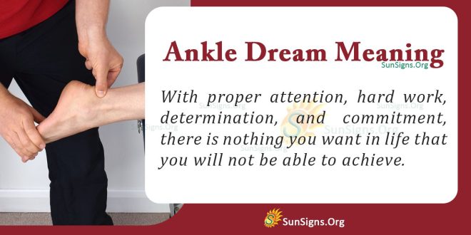 Ankle Dream Meaning