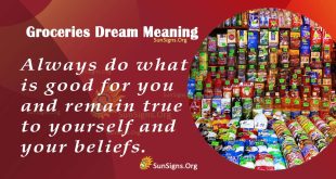 Groceries Dream Meaning