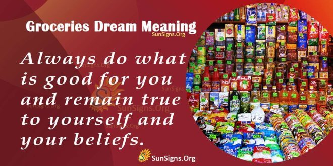 Groceries Dream Meaning