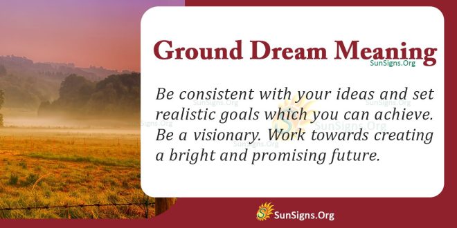 Ground Dream Meaning