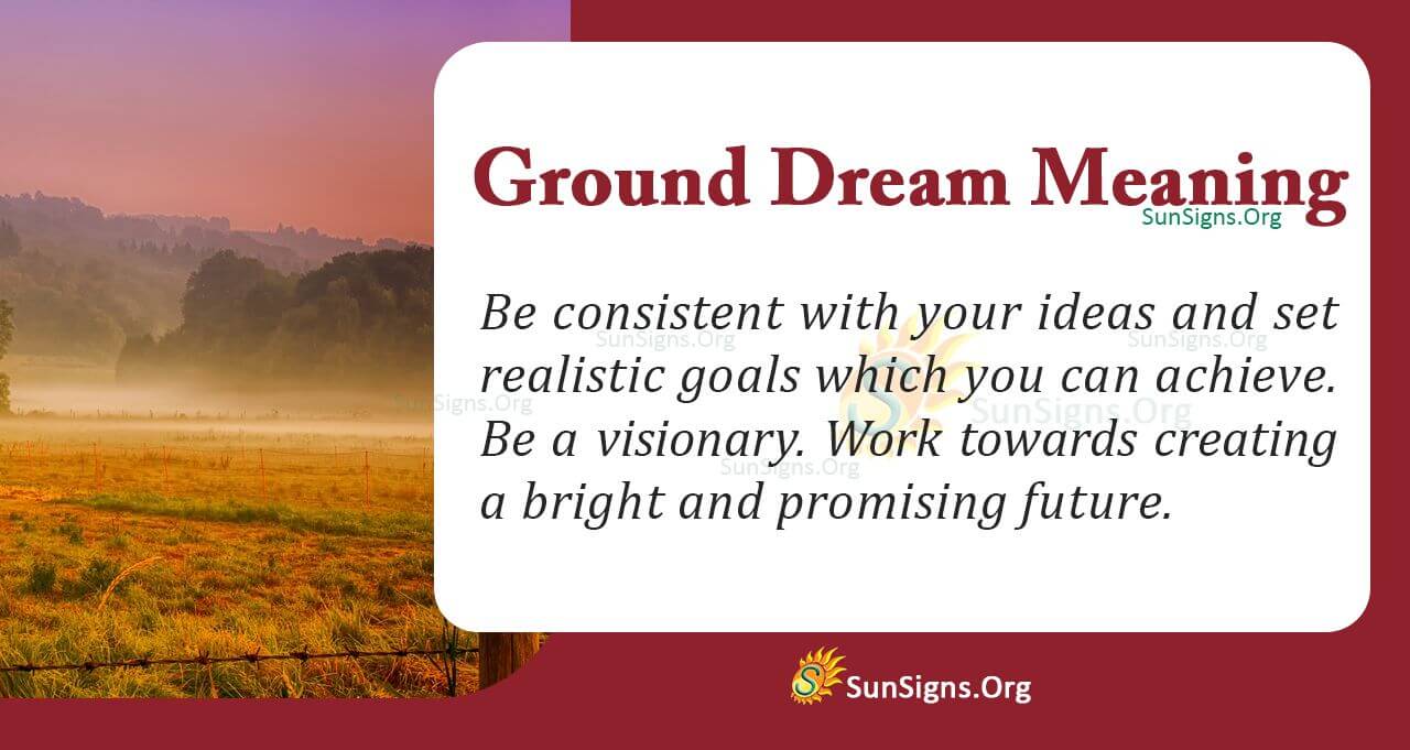 What Does It Mean To Dream About The Ground? Interpretation And
