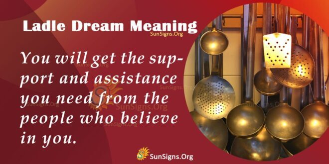 Ladle Dream Meaning