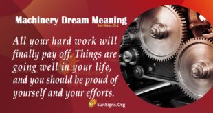 machinery dream meaning