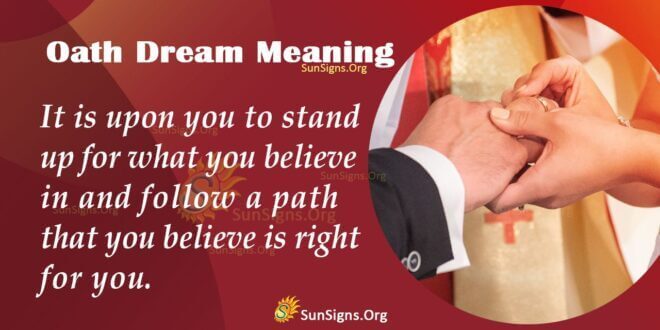 Oath Dream Meaning