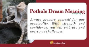 Pothole Dream Meaning