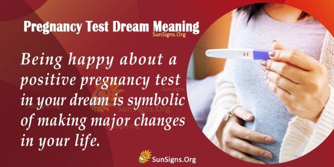 Pregnancy Test Dream Meaning