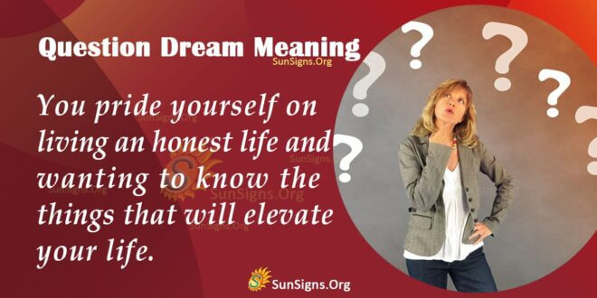 Question Dream Meaning