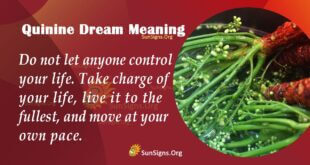 Quinine Dream Meaning