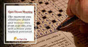 quiz dream meaning