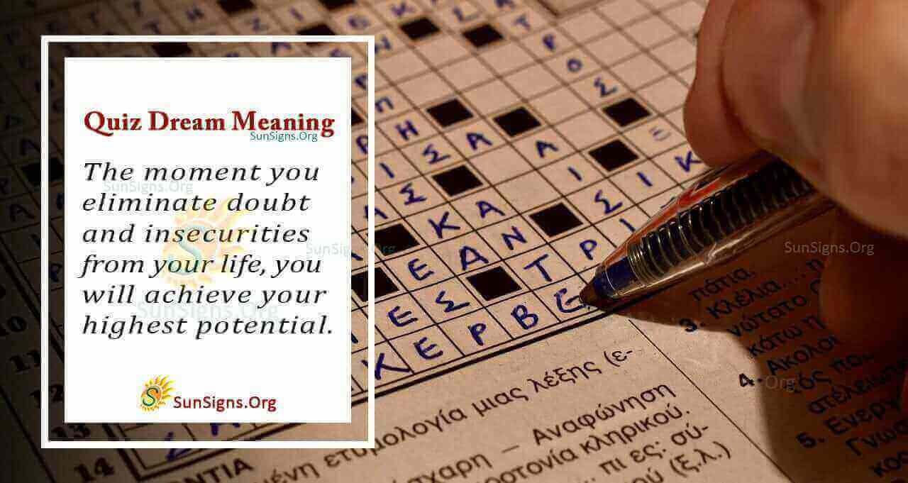 Quiz In Your Dream Meaning, Interpretation And Symbolism
