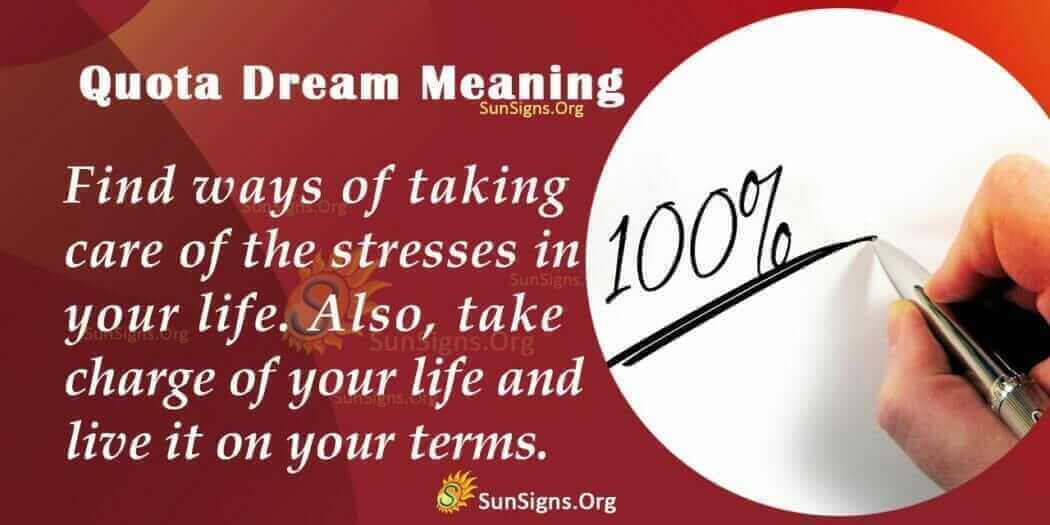 What Does Quota Mean in Your Dream? Interpretation And Symbolism