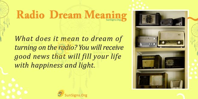 radio dream meaning
