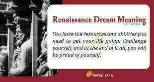 Renaissance Dream Meaning