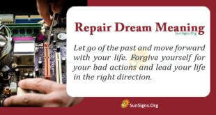 Repair Dream Meaning