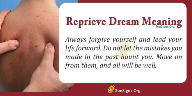 Reprieve Dream Meaning