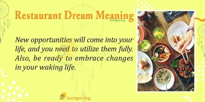 Restaurant Dream Meaning