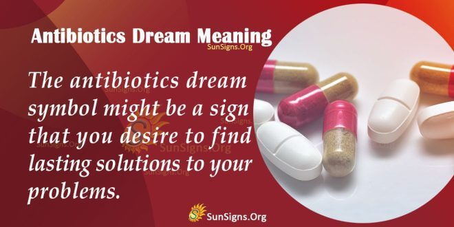 Antibiotics Dream Meaning