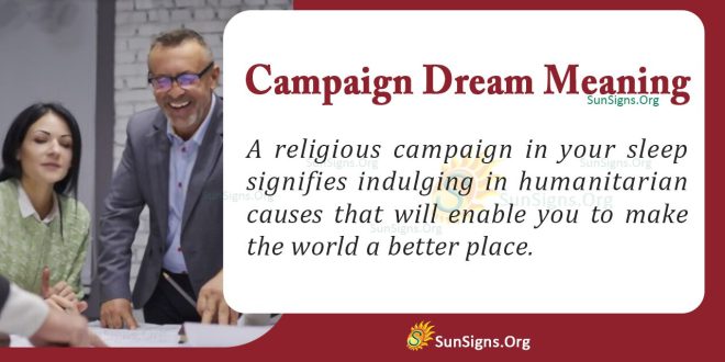 Campaign Dream Meaning