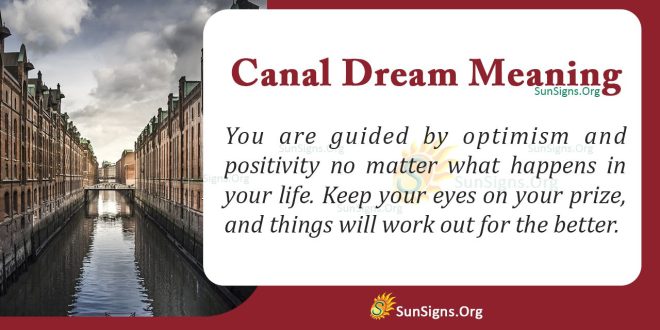 Canal Dream Meaning