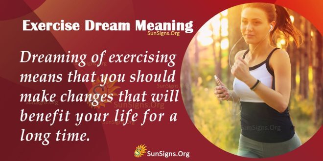 Exercise Dream Meaning