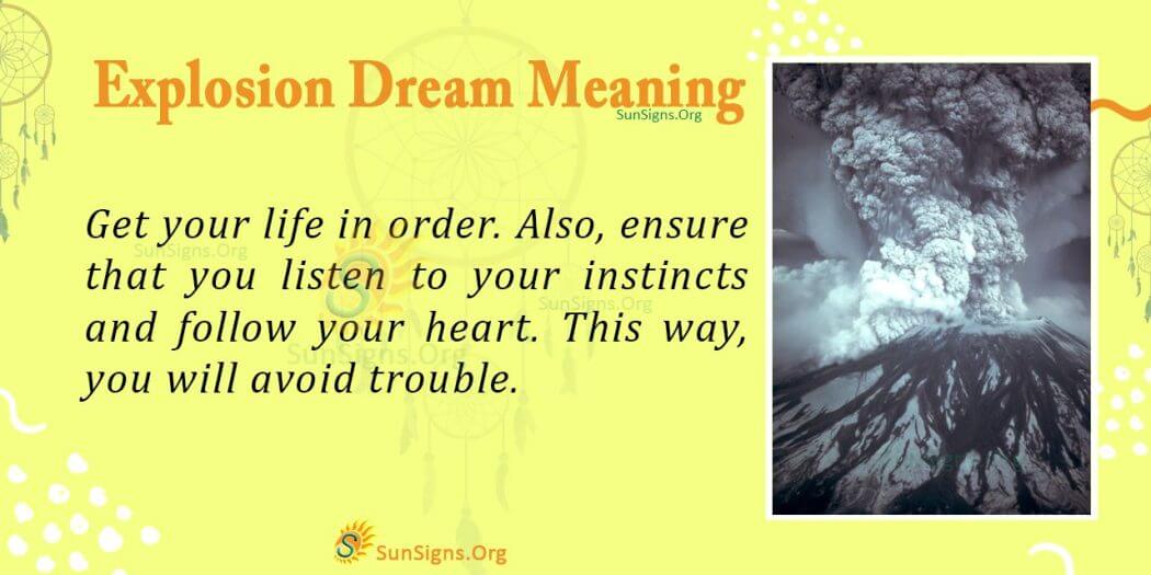 Explosion in Your Dream Meaning, Interpretation and Symbolism