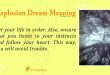 Explosion Dream Meaning