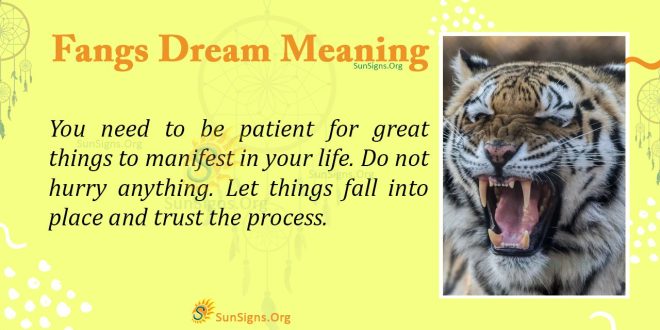 Fangs Dream Meaning