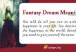 Fantasy Dream Meaning